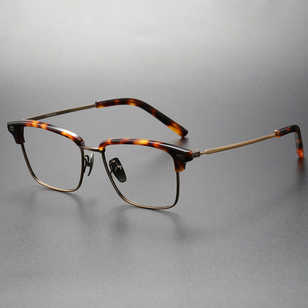 Bronze Tortoise Browline Eyeglasses LE0393 | Timeless Style