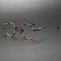 LE0390 Tortoise Shell Round Prescription Glasses: Timeless Elegance Redefined