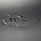 LE0390 Gunmetal Round Prescription Eyeglasses: Refined Vision, Timeless Design