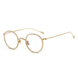 LE0377 Gold Circle Frame Glasses: Timeless Elegance Redefined