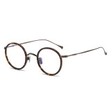 LE0377 Classic Round Reading Glasses: Tortoise Elegance & Bronze Precision