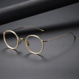 LE0377 Gold Circle Frame Glasses: Timeless Elegance Redefined