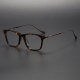LE0395 Rectangular Glasses with Tortoise Acetate Rims