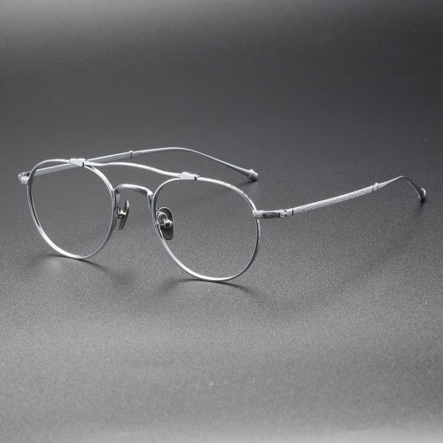 LE0397 Aviator Prescription Glasses - Sleek Titanium Design with Timeless Appeal