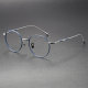 LE0398 Visionary Blue Glasses Frames with Titanium Elegance