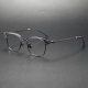 LE0394 Titanium Optical Glasses: Modern Elegance in Gunmetal Grey