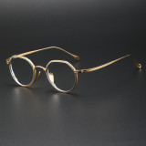 Golden Aura Progressive Reading Glasses - LE0372's Titanium Elegance