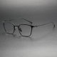 Black Square Glasses LE0358 - Sleek Titanium Frame with Adjustable Nose Pad