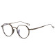 Bronze Titanium Prescription Glasses - Durable & Stylish Geometric LE0362