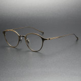 Bronze Oversized Prescription Glasses LE0359 - Titanium Elegance