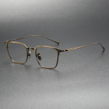 Bronze Square Titanium Optical Glasses LE0358 - Adjustable Nose Pad