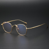 LE0361 Elegance Gold Rimmed Titanium Square Glasses