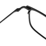 Black Square Glasses LE0358 - Sleek Titanium Frame with Adjustable Nose Pad