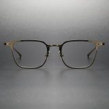 Bronze Square Titanium Optical Glasses LE0358 - Adjustable Nose Pad