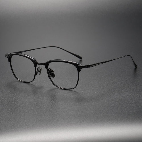 Titanium Reading Glasses LE0353 in Classic Black - Precision and Comfort