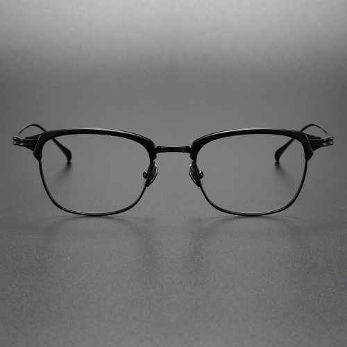 Titanium Reading Glasses LE0353 in Classic Black - Precision and Comfort