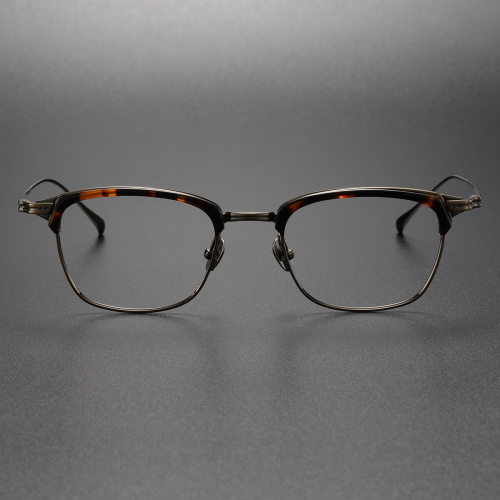 Browline Glasses LE0353 in Tortoise & Bronze - Timeless Sophistication