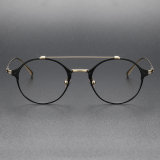 Black and Gold Glasses LE0354 – Elegance Defined, Modern Titanium Frames