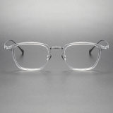 Rectangle Prescription Glasses LE0352 - Modern Clear & Silver Design