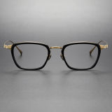 Black and Gold Glasses Frames LE0352 - Refined Elegance