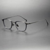 Rectangle Prescription Eyeglasses LE0352 - Gunmetal & Gray Elegance