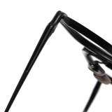 Black Frame Glasses LE0352 - Sleek Titanium Rectangle Style