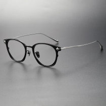 Black Rimmed Glasses LE0351 in Black & Silver: A Modern Twist on Classic Style