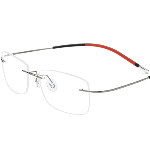 Titanium Rimless Eyeglasses LE0640_Gunmetal