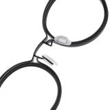 Black Frame Glasses LE0447 - Sleek Titanium Round Glasses from Olet Optical