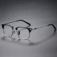 Browline Spectacles LE0438 - Silver and Black Titanium Frames