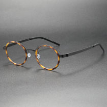 Titanium & TR Eyeglasses LE0244_Black & Tortoise