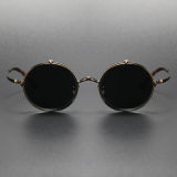 Flip Up Sunglasses for Prescription Glasses LE03831 - Stylish Bronze Design