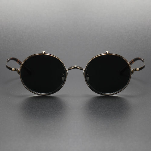Flip Up Sunglasses for Prescription Glasses LE03831 - Stylish Bronze Design