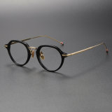 Black and Gold Glasses LE0491 - Luxurious Precision Craftsmanship
