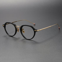 Black and Gold Glasses LE0491 - Luxurious Precision Craftsmanship