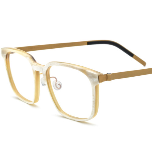 Copy Progressive Eyeglasses Online - Square Horn Glasses Frame LE0654 - Large Size