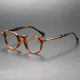Tortoiseshell Glasses LE0066 - Gold Accents in Classic Round Style