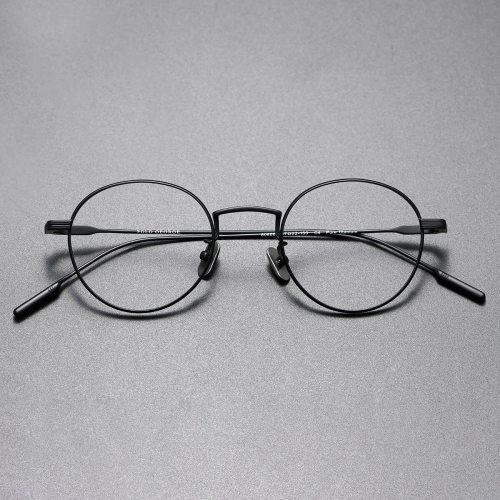 Black Round Glasses LE0141 - Ultra-Lightweight Design