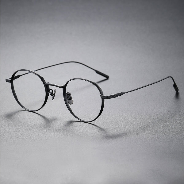 Black Round Glasses LE0141 - Ultra-Lightweight Design