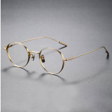 Gold Rimmed Glasses LE0141 - Luxurious Lightweight Design