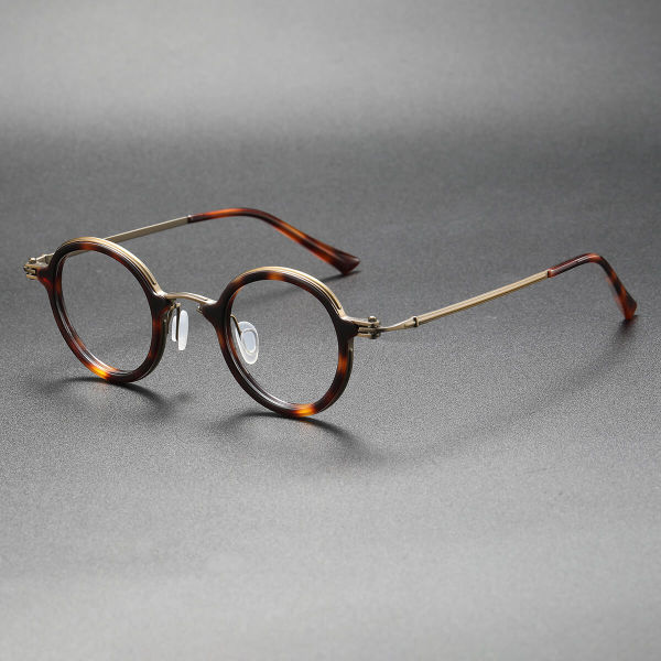 Oversized Prescription Glasses LE0466 - Elegant Bronze & Tortoise Design