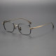 Black and Gold Oval Titanium Glasses LE0499 - Sleek & Stylish