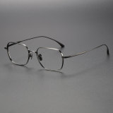Oval Frame Titanium Glasses LE0499 in Gunmetal - Modern & Hypoallergenic