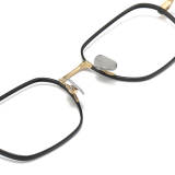 Black and Gold Oval Titanium Glasses LE0499 - Sleek & Stylish