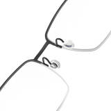 Black Half Frame Titanium Glasses LE0135 - Modern & Hypoallergenic