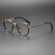 Black & Gold Round Titanium Glasses LE0409 - Vintage Yet Modern