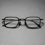 Black Rectangle Titanium Glasses LE0278 - Classic & Comfortable Design