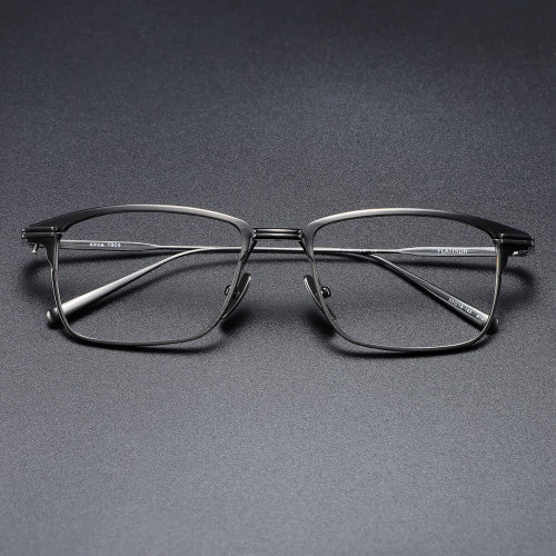 Rectangle Glasses LE0330 - Sleek Gunmetal Design for Modern Professionals