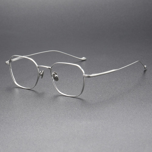 Silver Eyeglass Frames LE0286: Stylish Titanium Eyewear for a Polished Look