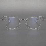Silver Glasses LE0467 - Elegant Oval Titanium Frames for Sophisticated Style